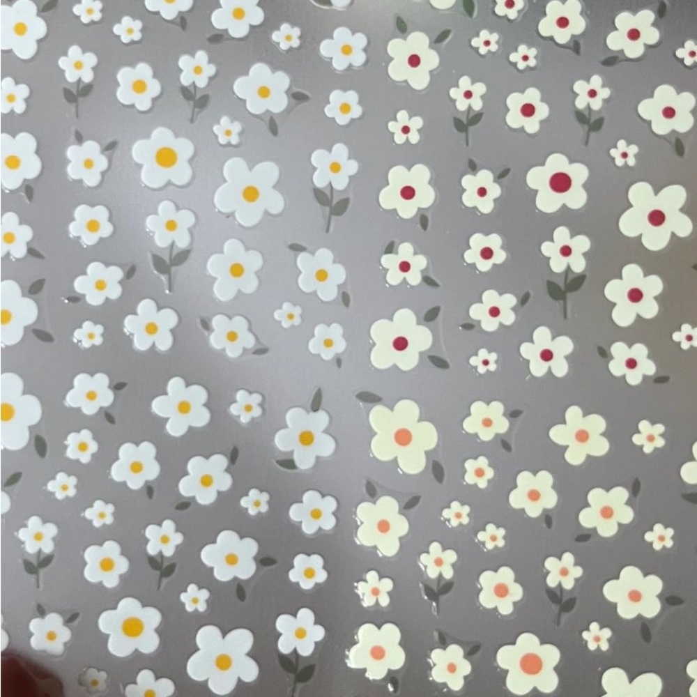 WHITE  FLOWER FERFECT wedding looks Nail Style Sticker Each